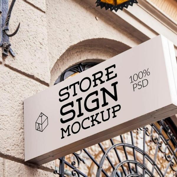 STORE SIGN MOCKUP